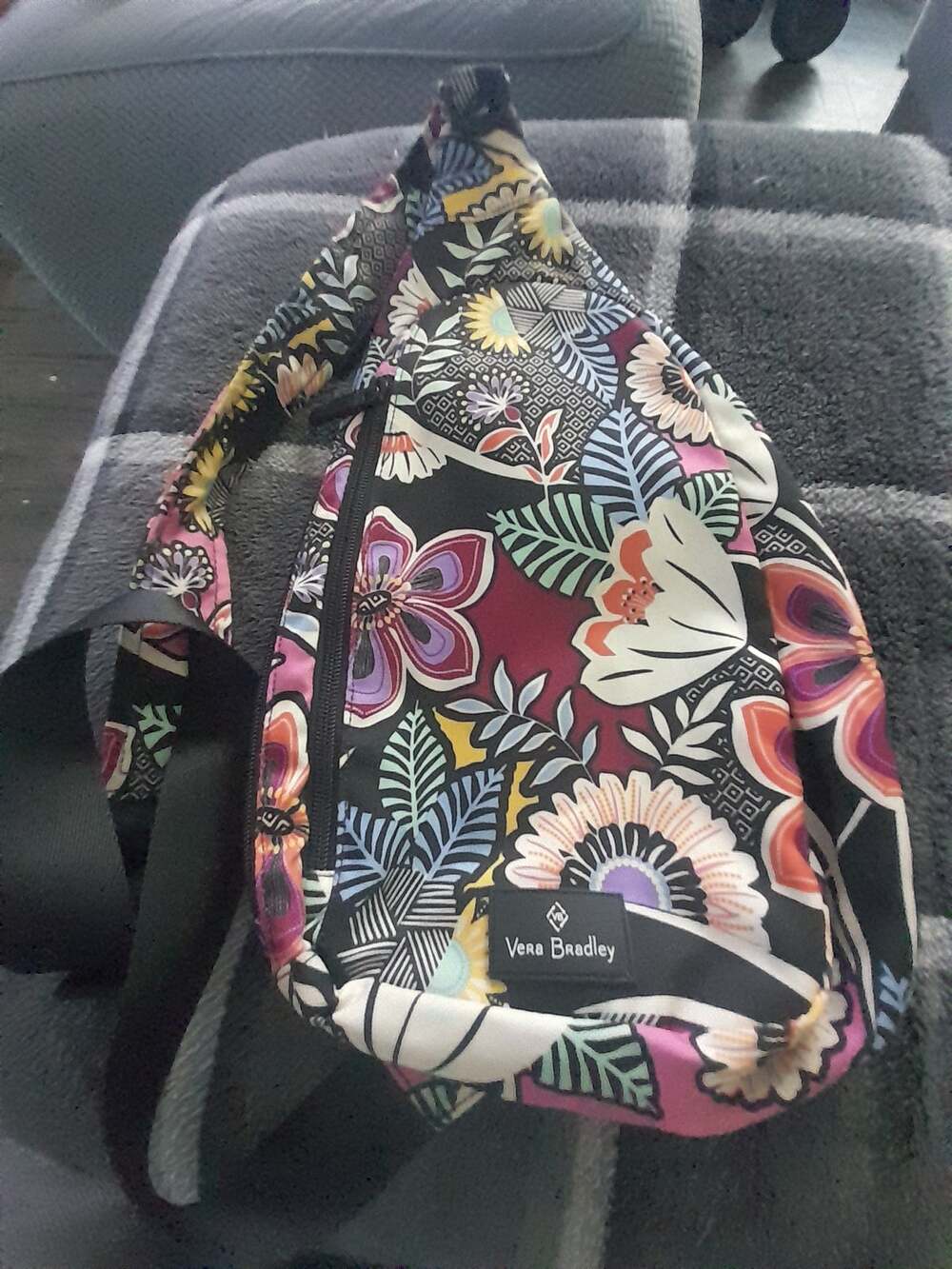 Vera Bradley Essential Sling Backpack in the Kauai Floral pattern